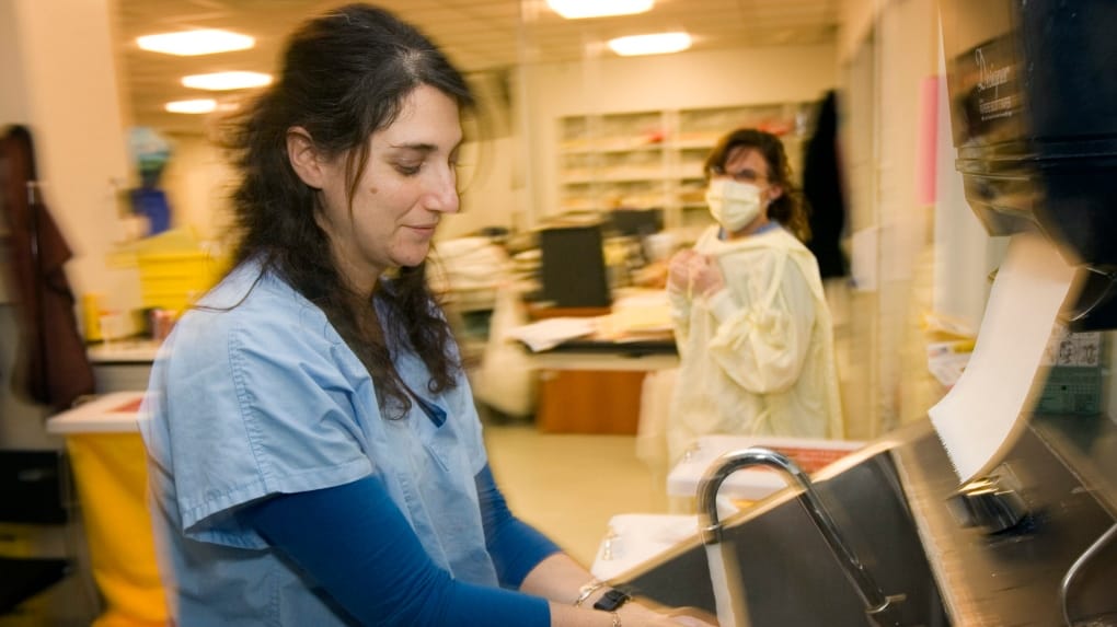 What is Christmas like for Quebec health-care workers who stay on the job?