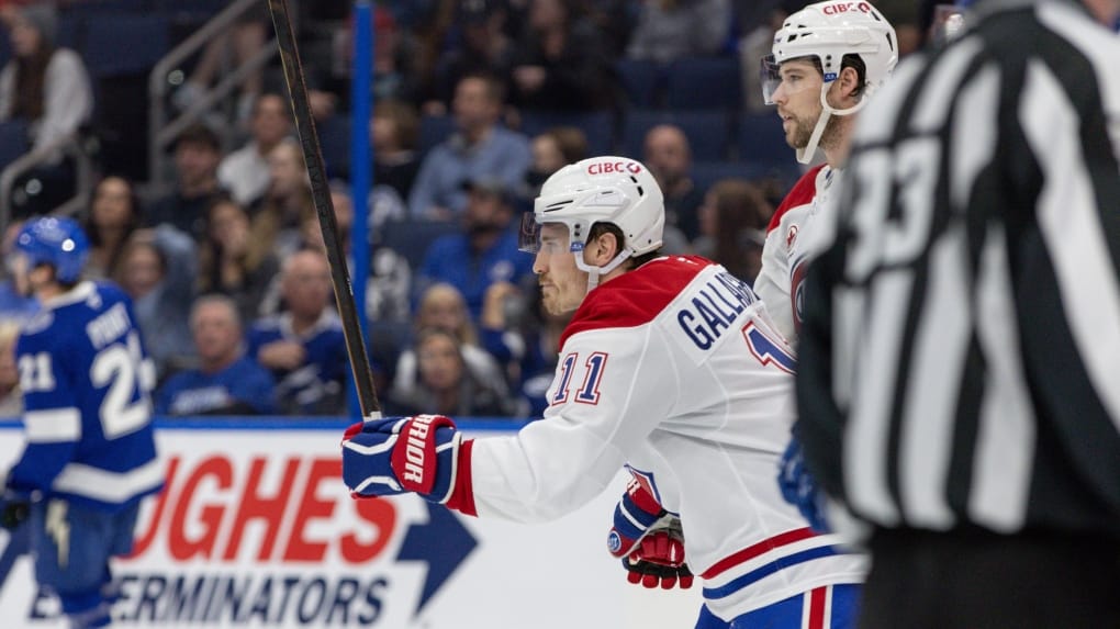 Evans scores again as Canadiens down Lightning 5-2