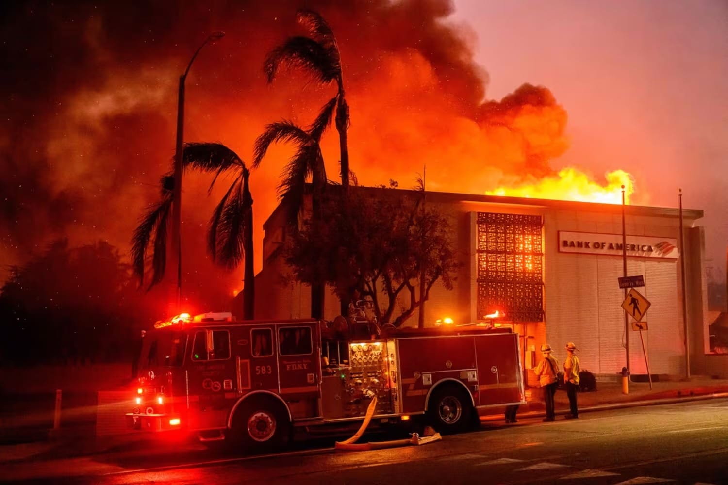 Los Angeles fires still untamed, at least 10 dead