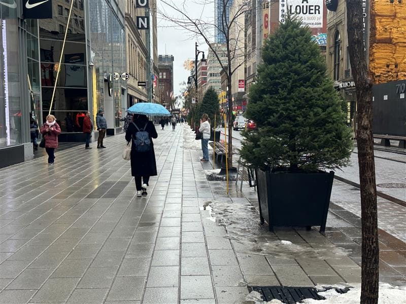 Mix of rain and snow on New Year’s Day in Montreal